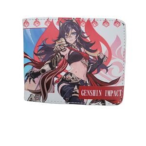 Most Popular Video Game Genshin Impact Amber One Size Leather Purse Red Wallet